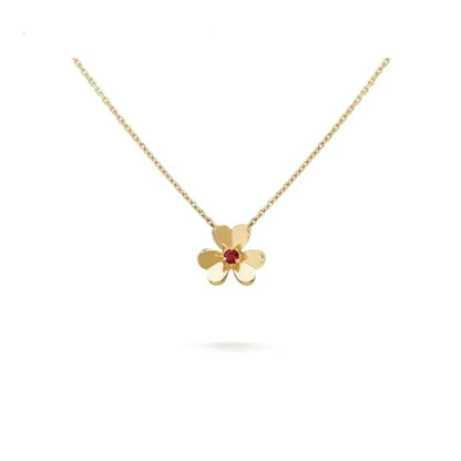 [BLAUE TRÄNEN]FRIVOLE GOLDENE BLUMENKETTE