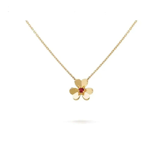 [BLAUE TRÄNEN]FRIVOLE GOLDENE BLUMENKETTE