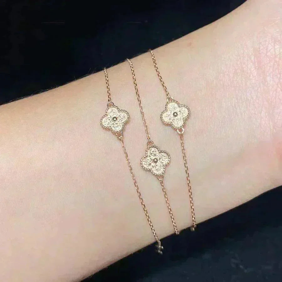 [BLUE TEARS]CLOVER EINZELNE BLUMENARMBAND