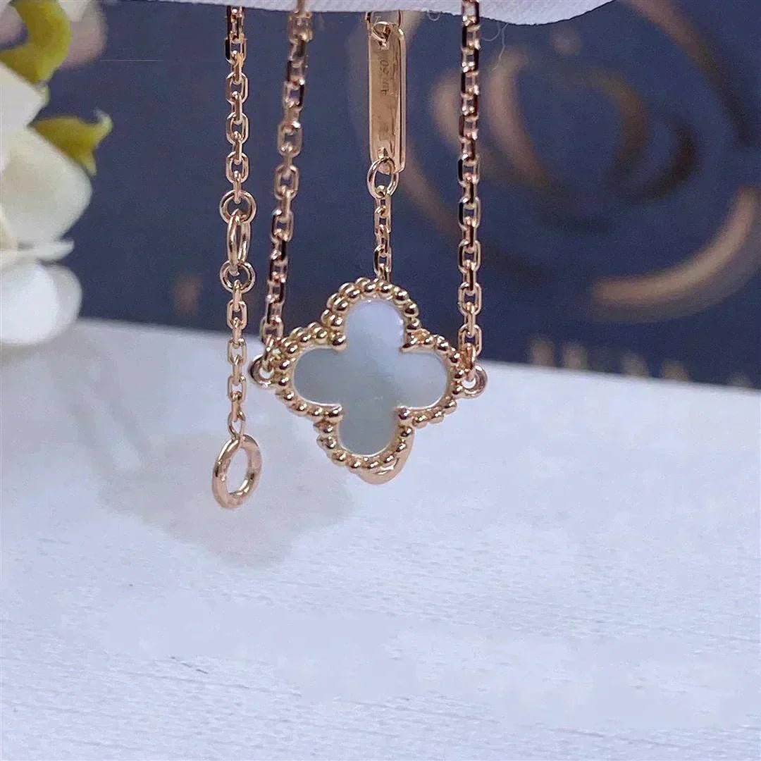 [BLAUE TRÄNEN]KLEE WEISSER MOP EINZELNE BLUMENARMBAND