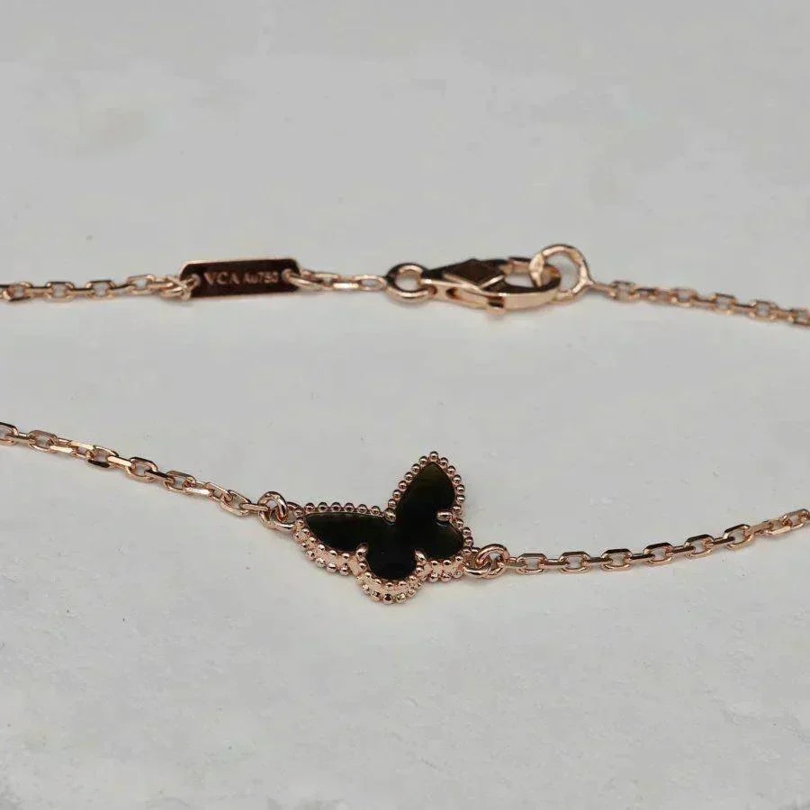 [BLUE TEARS]BUTTERFLY ONYX  BUTTERFLY BRACELET