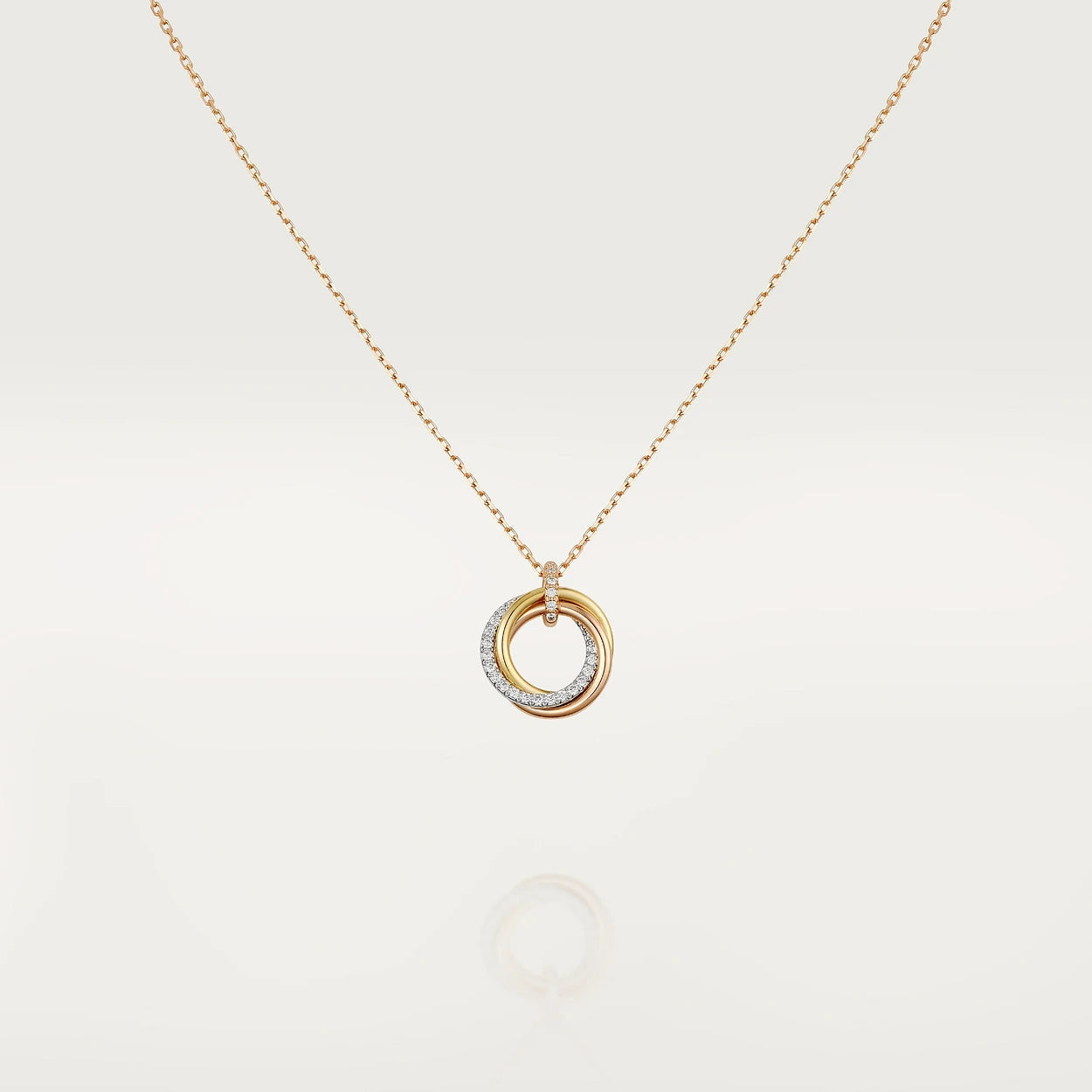 [BLAUE TRÄNEN]TRINITY HALSKETTE SILBER GOLD ROTGOLD DIAMANTEN 