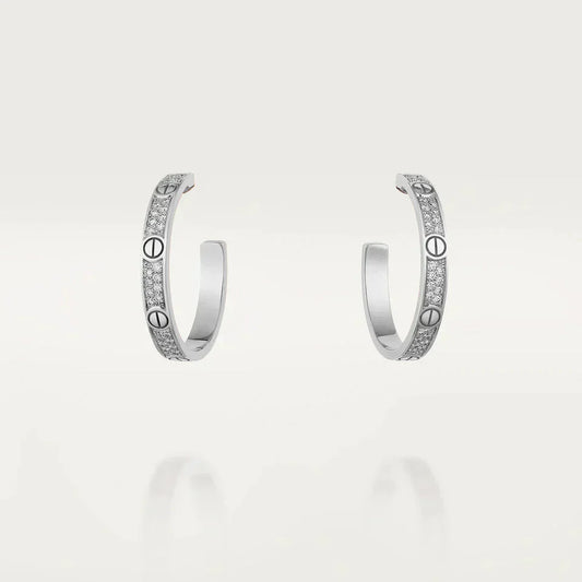 [BLAUE TRÄNEN]LIEBE DIAMANT SILBER HOOP OHRRINGE