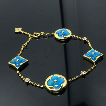 [BLAUE TRÄNEN] BLAUES ARMBAND MIT STERNEN- UND SONNENMOTIV 4