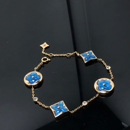 [BLAUE TRÄNEN] BLAUES ARMBAND MIT STERNEN- UND SONNENMOTIV 4