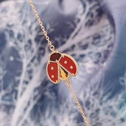 [BLAUE TRÄNEN]LUCKY SPRING 1 MOTIV ROSÉGOLDARMBAND