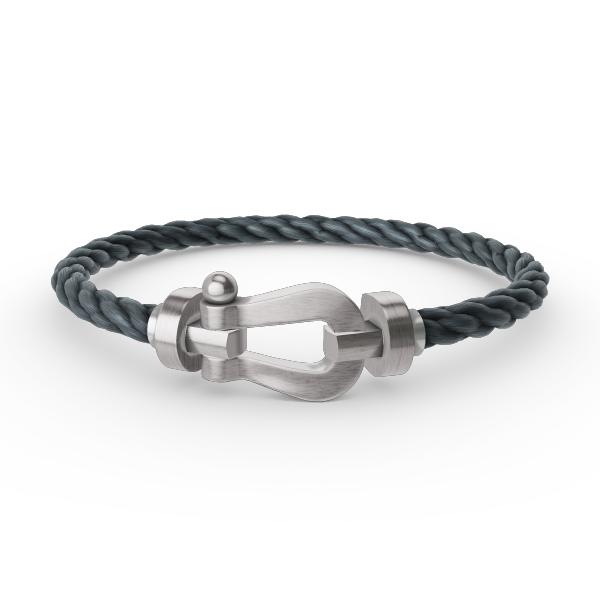 [BLAUE TRÄNEN]FORCE GROSSES HUFEISENARMBAND OHNE DIAMANT SILBER