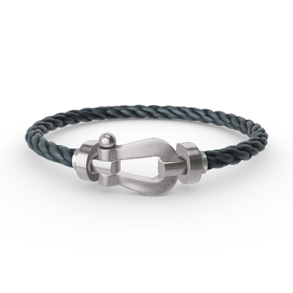 [BLAUE TRÄNEN]FORCE GROSSES HUFEISENARMBAND OHNE DIAMANT SILBER