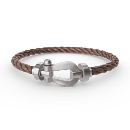 [BLAUE TRÄNEN]FORCE GROSSES HUFEISENARMBAND OHNE DIAMANT SILBER