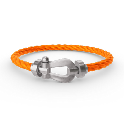 [BLAUE TRÄNEN]FORCE GROSSES HUFEISENARMBAND OHNE DIAMANT SILBER