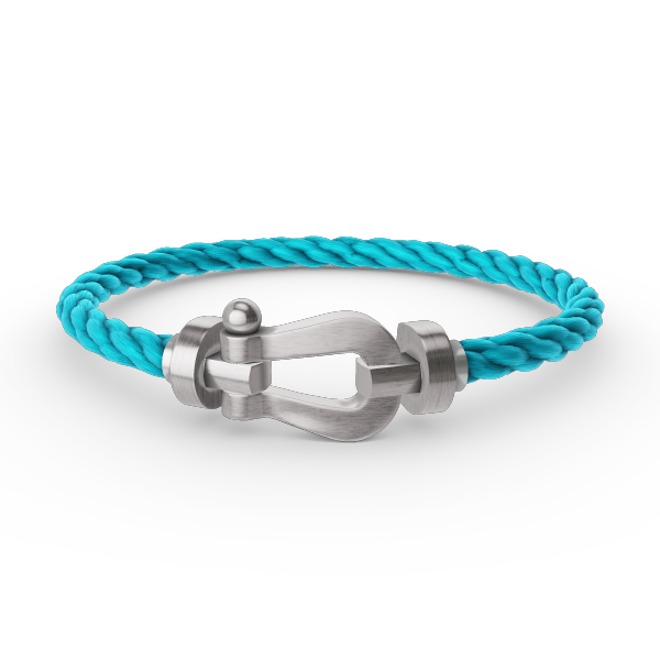[BLAUE TRÄNEN]FORCE GROSSES HUFEISENARMBAND OHNE DIAMANT SILBER