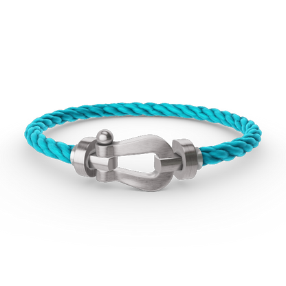 [BLAUE TRÄNEN]FORCE GROSSES HUFEISENARMBAND OHNE DIAMANT SILBER