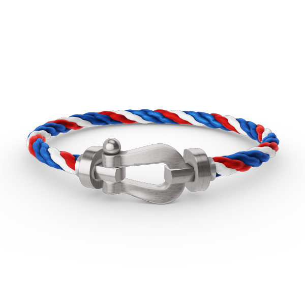 [BLAUE TRÄNEN]FORCE GROSSES HUFEISENARMBAND OHNE DIAMANT SILBER