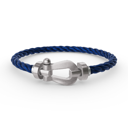 [BLAUE TRÄNEN]FORCE GROSSES HUFEISENARMBAND OHNE DIAMANT SILBER