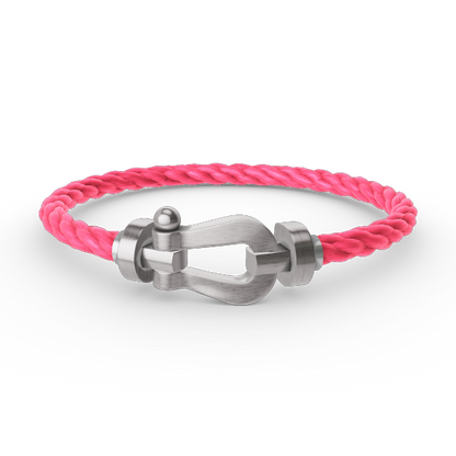 [BLAUE TRÄNEN]FORCE GROSSES HUFEISENARMBAND OHNE DIAMANT SILBER