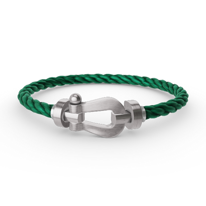 [BLAUE TRÄNEN]FORCE GROSSES HUFEISENARMBAND OHNE DIAMANT SILBER