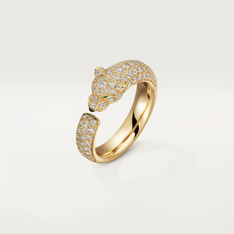 [BLAUE TRÄNEN] PANTHERE ROSÉGOLD-DIAMANTRING