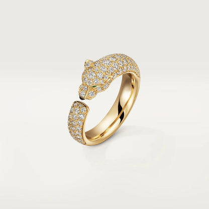 [BLAUE TRÄNEN] PANTHERE ROSÉGOLD-DIAMANTRING